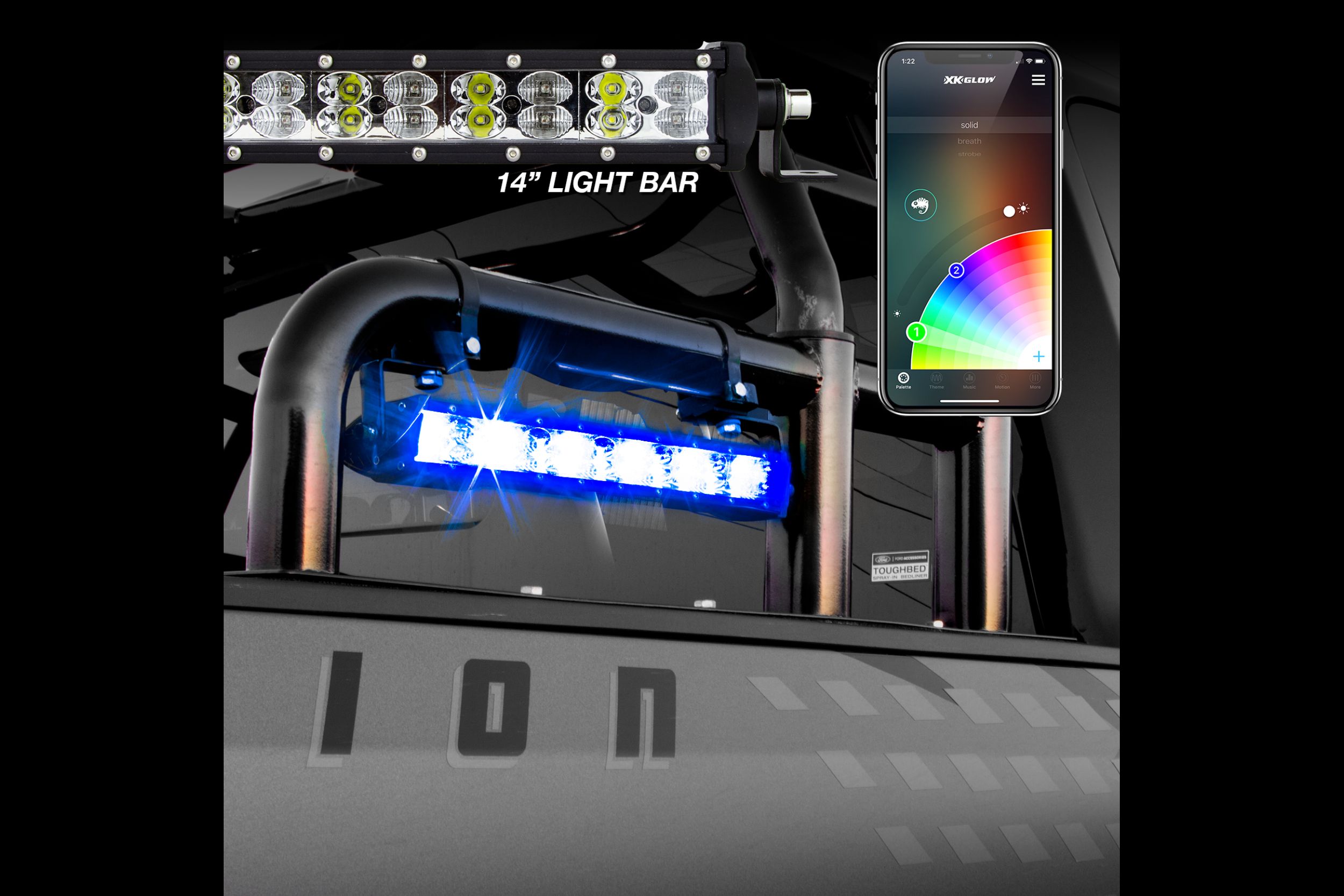 XKGlow XKChrome RGB Light Bar TRS